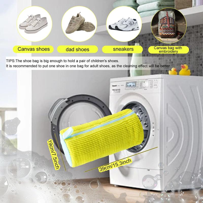 BowLift | Chenille Microfiber Shoe Washing Bag – Gentle & Effective Machine Wash Protection