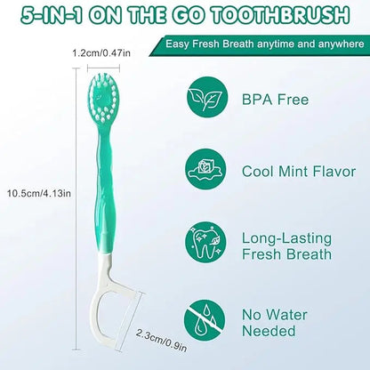BowLift | 26 pieces 5-in-1 mini toothbrush set