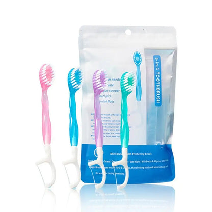 BowLift | 26 pieces 5-in-1 mini toothbrush set
