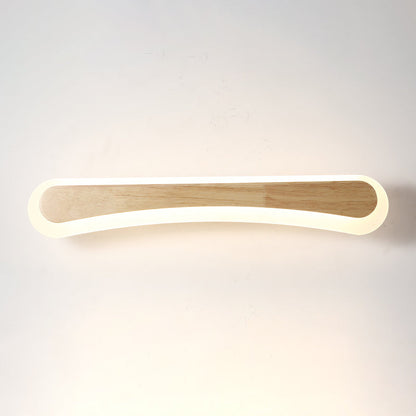 Skanto | Modern Bathroom Vanity Light Wood LED Vanity Light Equipped with Acrylic Shade