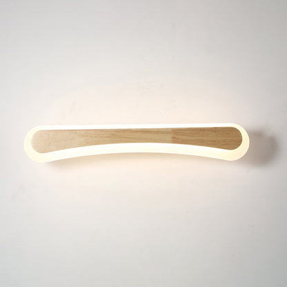Skanto | Modern Bathroom Vanity Light Wood LED Vanity Light Equipped with Acrylic Shade
