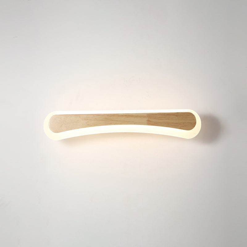 Skanto | Modern Bathroom Vanity Light Wood LED Vanity Light Equipped with Acrylic Shade