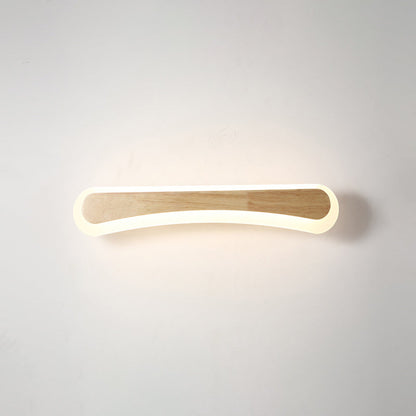 Skanto | Modern Bathroom Vanity Light Wood LED Vanity Light Equipped with Acrylic Shade