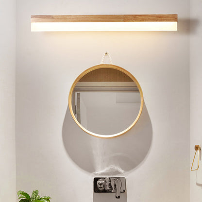 Skanto | Modern Bathroom Vanity Light Wood LED Vanity Light Equipped with Acrylic Shade