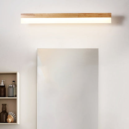 Skanto | Modern Bathroom Vanity Light Wood LED Vanity Light Equipped with Acrylic Shade