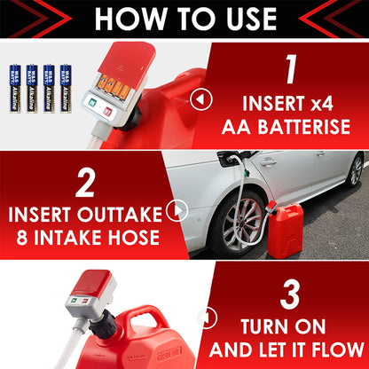 Skanto | Battery-Powered Fuel Pump - Compact & Portable Design for Easy Refueling