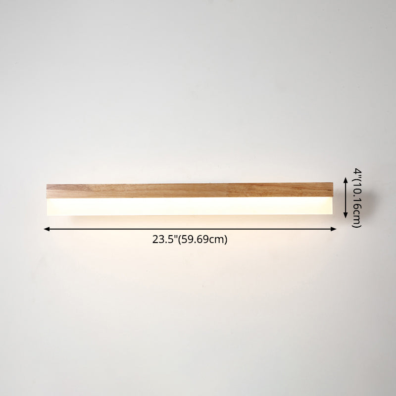 Skanto | Modern Bathroom Vanity Light Wood LED Vanity Light Equipped with Acrylic Shade