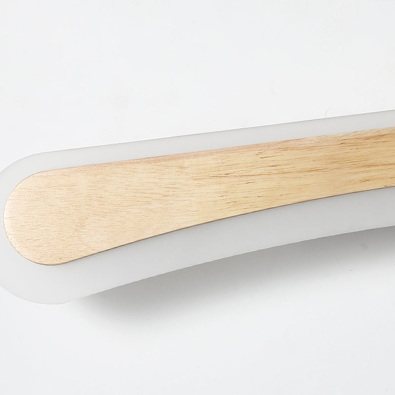 Skanto | Modern Bathroom Vanity Light Wood LED Vanity Light Equipped with Acrylic Shade