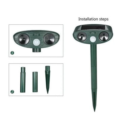 Kalsten | Solar-Powered Ultrasonic Deer Repeller - Effective Deer Deterrent for Gardens & Yards in 48 Hours
