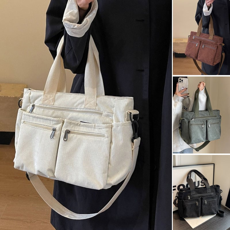 Skanto Skanto | Solid Corduroy Tote Bag