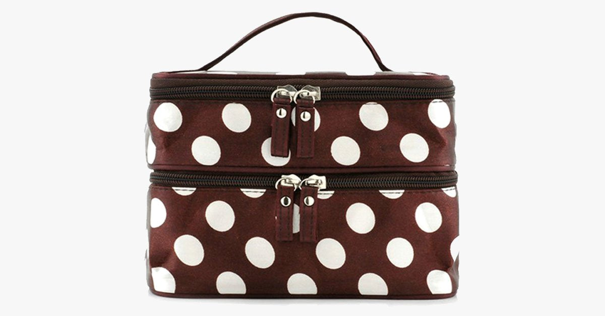 Skanto | Polka Dot Makeup Bag