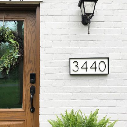 Modern house number