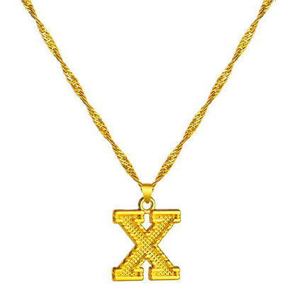 Skanto | 18K Gold Plated Initial Letter Necklace