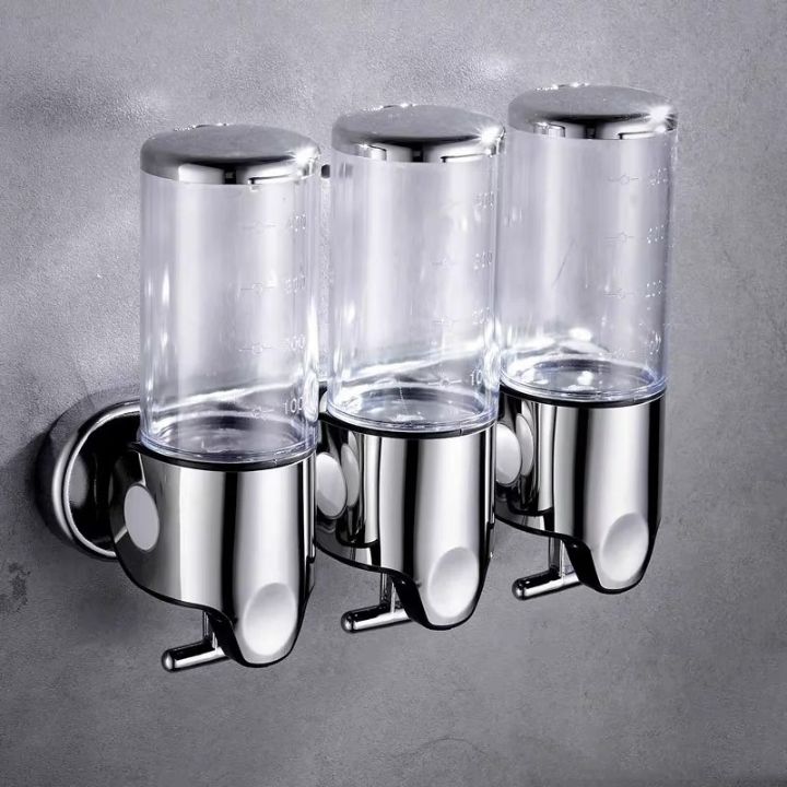 Wall Soap Dispenser | SudsStation Bathroom Organizer | Stainless Steel & ABS | 500 ml | Set of 1–3 Pieces