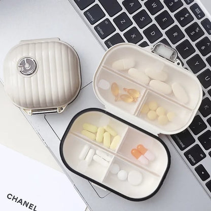 Portable pill case for daily use