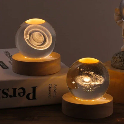 Skanto | LED Night Light with 3D Crystal Ball