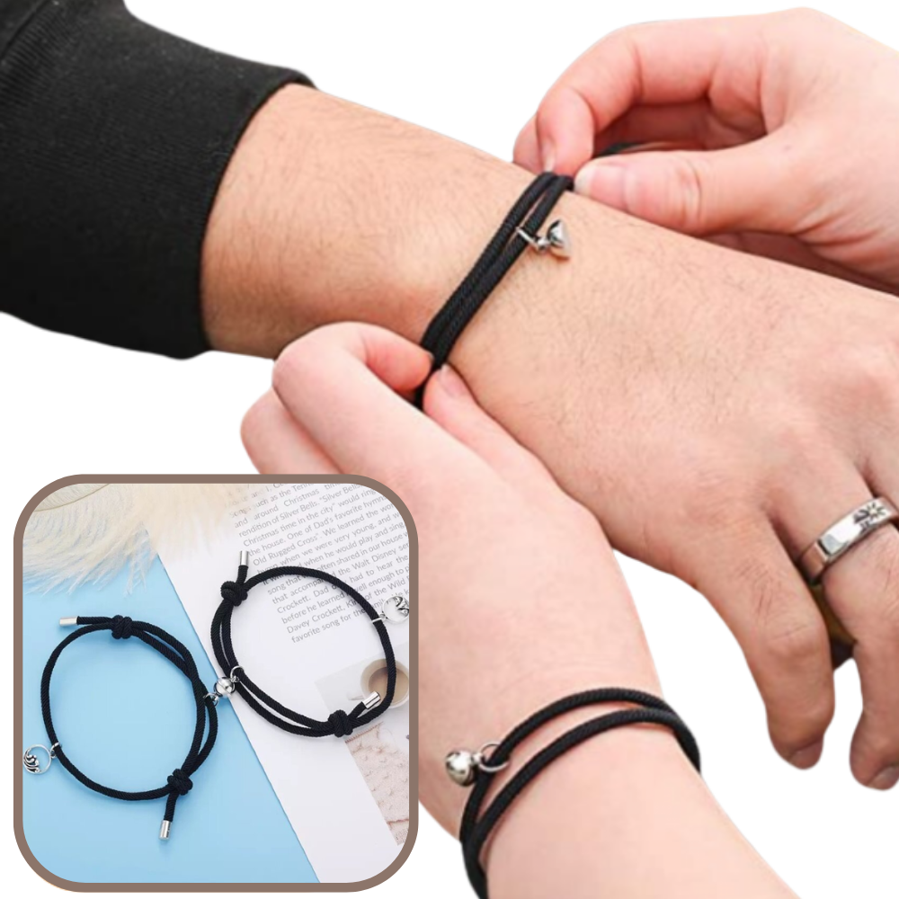 Set of 2 Magnetic Couple Bracelets