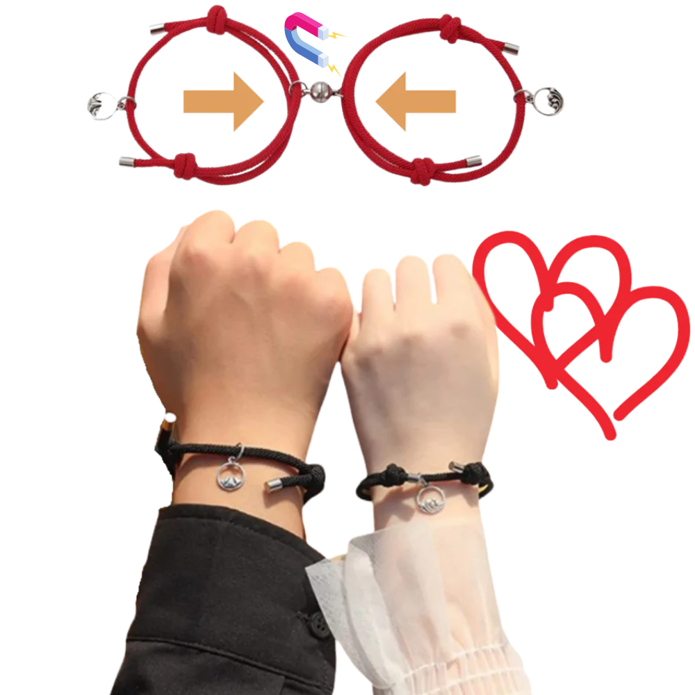 Set of 2 Magnetic Couple Bracelets
