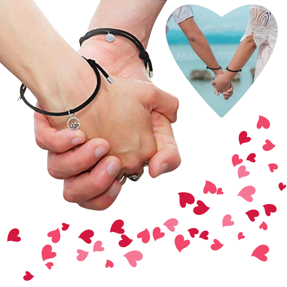 Set of 2 Magnetic Couple Bracelets