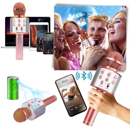 Wireless Bluetooth Karaoke Microphone