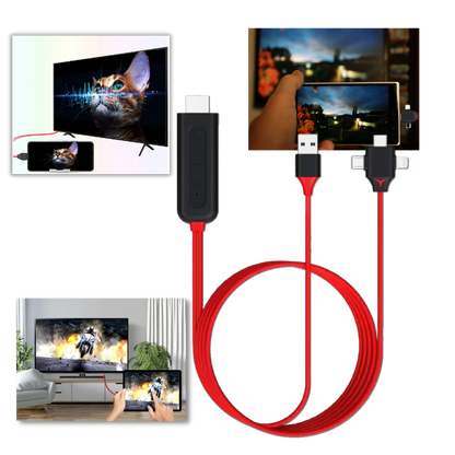 HDMI-adapterkabel for telefoner og nettbrett