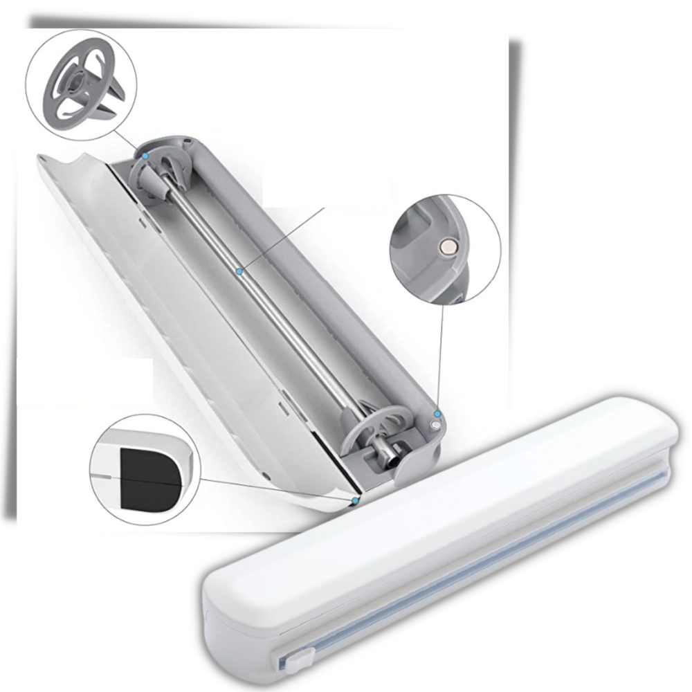 Plastic Wrap Dispenser and Cutter