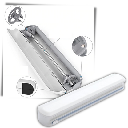 Plastic Wrap Dispenser and Cutter