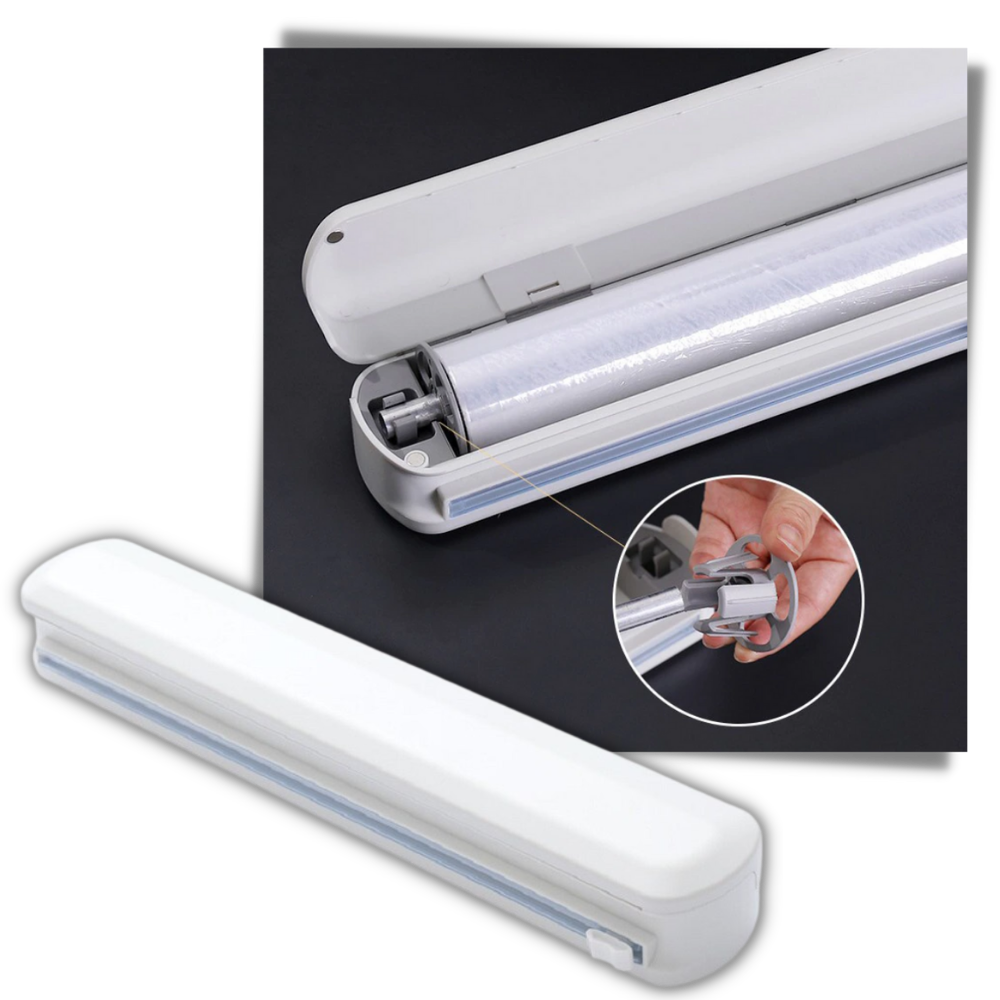 Plastic Wrap Dispenser and Cutter