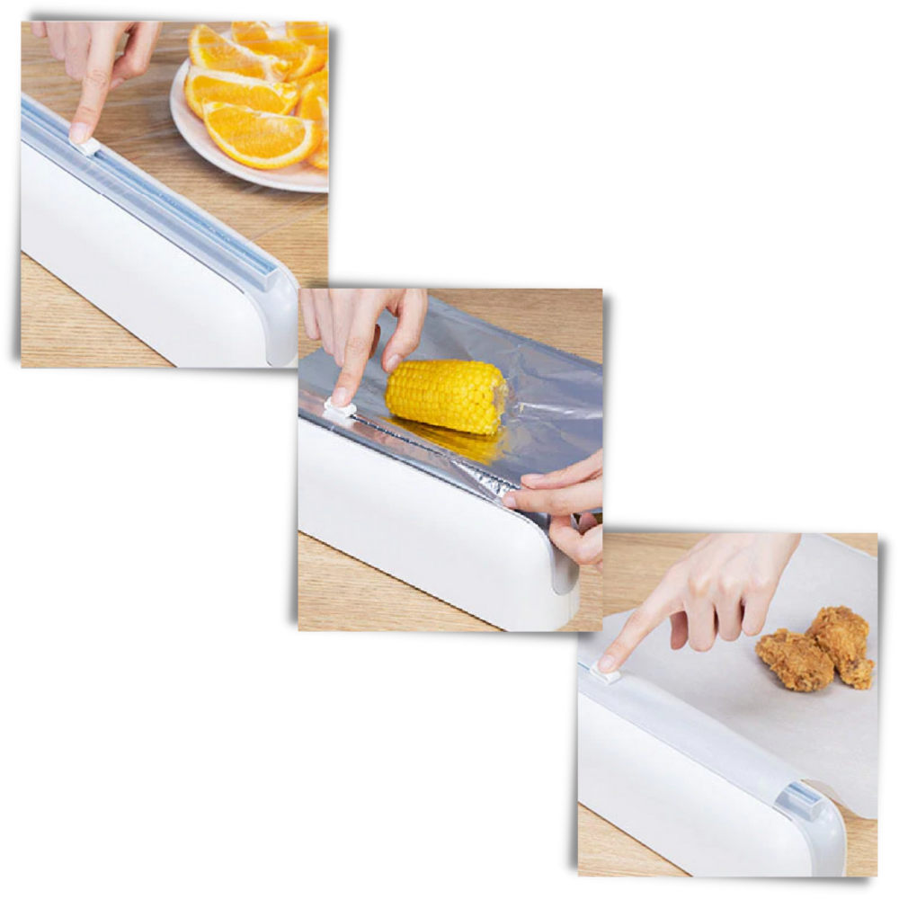 Plastic Wrap Dispenser and Cutter