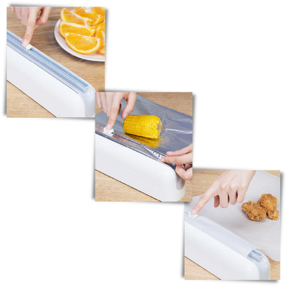 Plastic Wrap Dispenser and Cutter