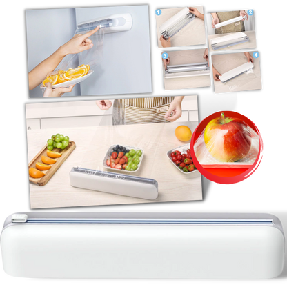Plastic Wrap Dispenser and Cutter