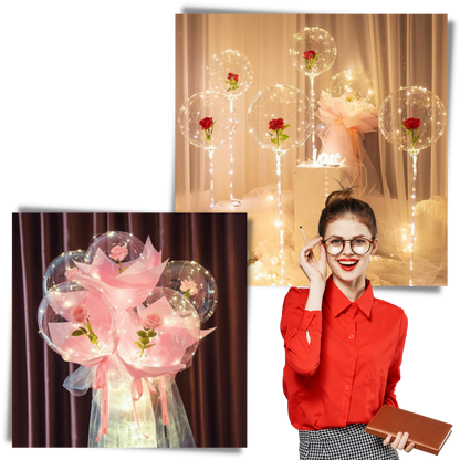 Beautiful Rose LED Balloon