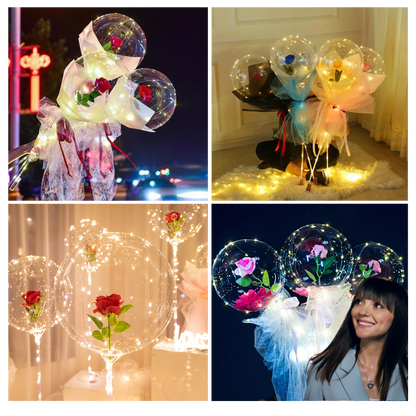 Beautiful Rose LED Balloon