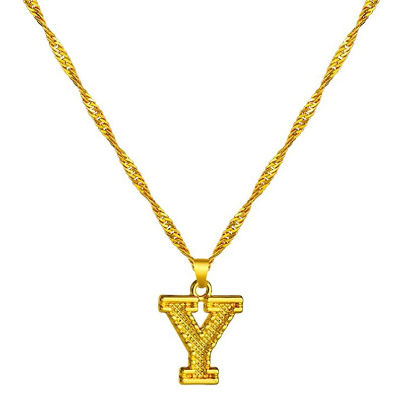 Skanto | 18K Gold Plated Initial Letter Necklace