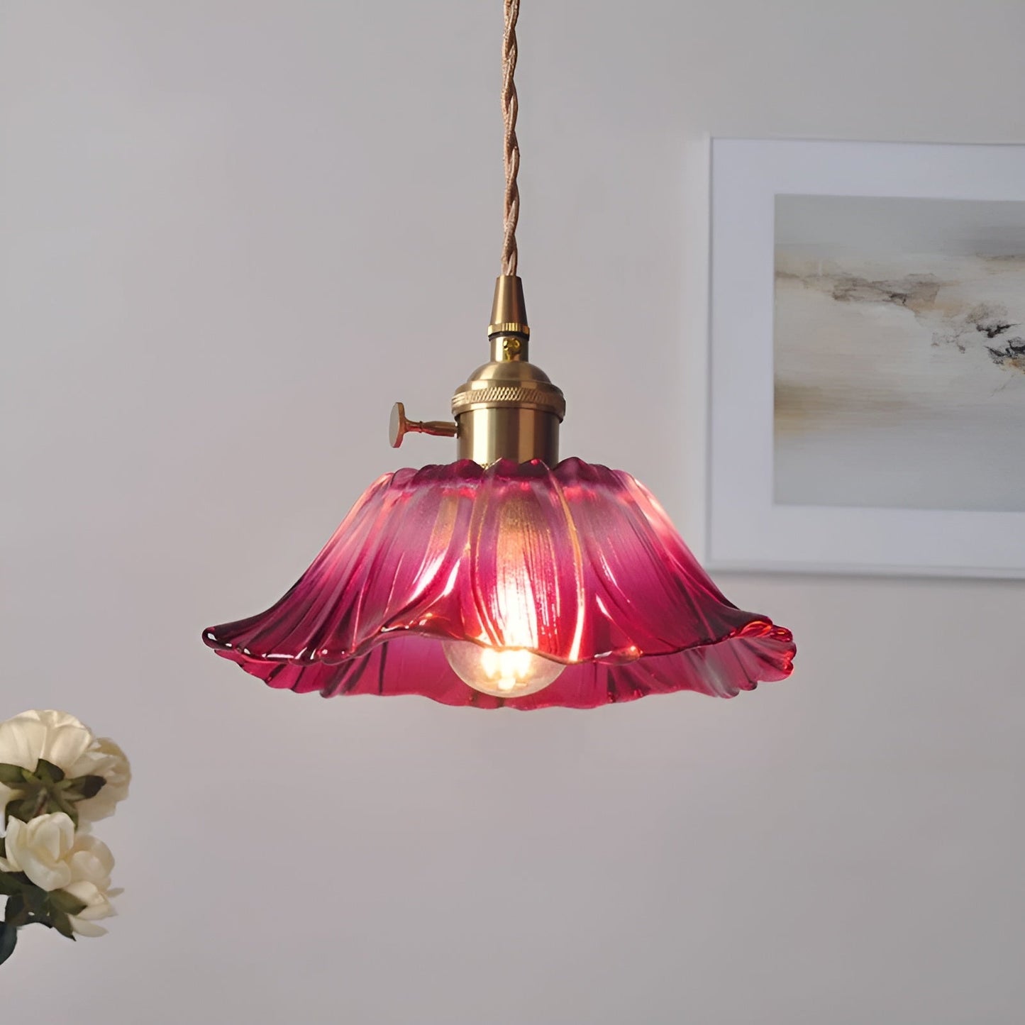 Pendant Lamp with Floral Motif – Warm Light & Stylish Design | For Your Home | Karnz