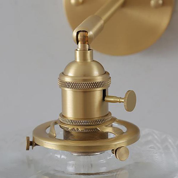Skanto | Nordic Minimalist Creative Brass Cylinder 1-Light Wall Lamp