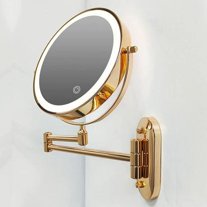 LED Makeup Mirror with Magnification & USB Battery | Skanto