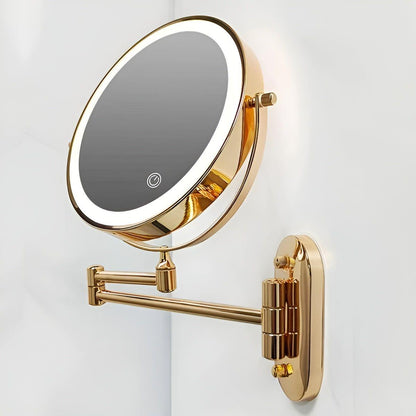 GlamGlow Mirror - Rechargeable, foldable magnifying LED makeup mirror | Kalsten