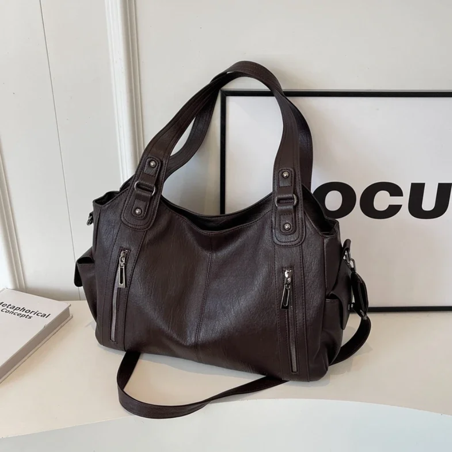 Skanto | Women's Classic Multi-Compartment Shoulder Bag – Alma