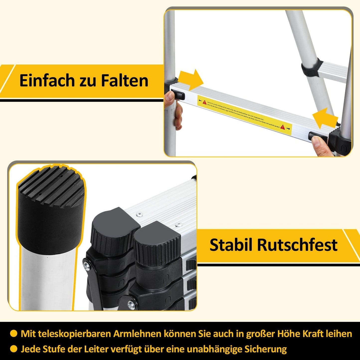 Telescoping ladder Folding ladder A-frame | Bowlift