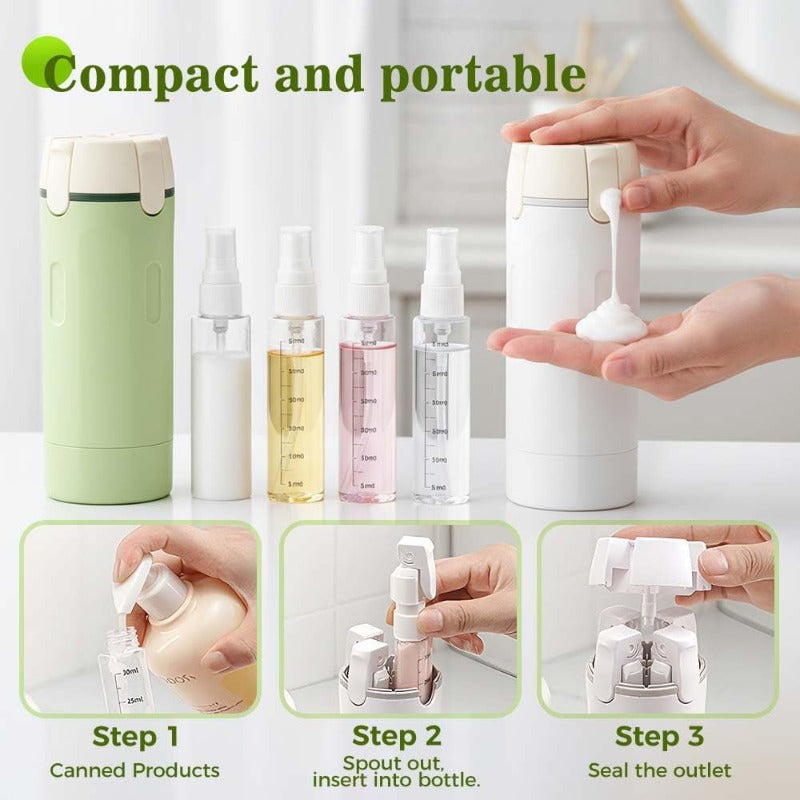 4-in-1 Travel Toiletry Dispenser Skanto