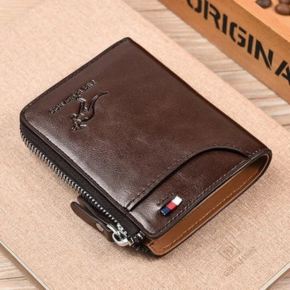 BowLift | Men's multifunctional RFID-blocking, waterproof and durable PU leather wallet for men