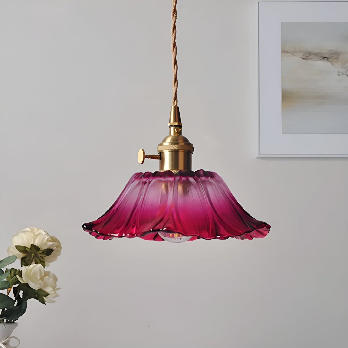 Pendant Lamp with Floral Motif – Warm Light & Stylish Design | For Your Home | Karnz