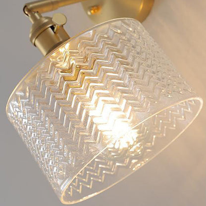 Skanto | Nordic Minimalist Creative Brass Cylinder 1-Light Wall Lamp
