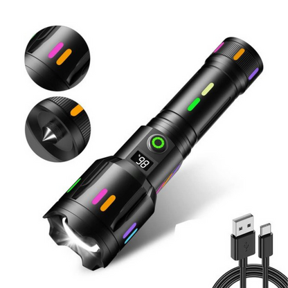 Skanto | Military LED Flashlight – Rechargeable – 9000 Lumens