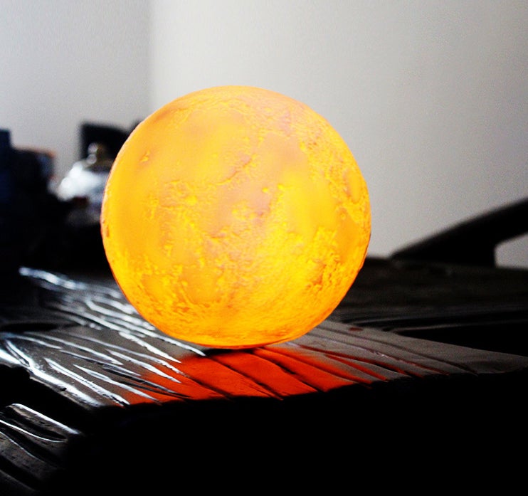 Skanto | Creative Mini Rechargeable 3D Printed Moon 1-Light LED Table Lamp