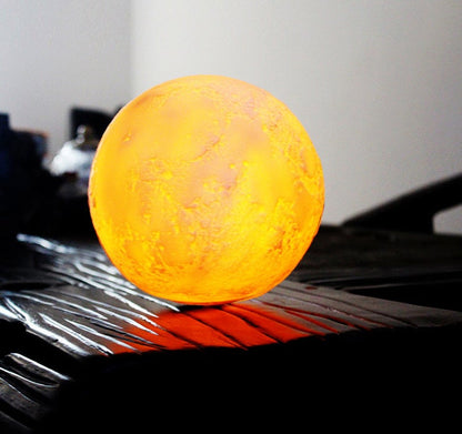 Skanto | Creative Mini Rechargeable 3D Printed Moon 1-Light LED Table Lamp