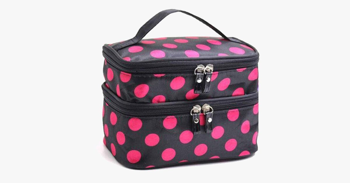 Skanto | Polka Dot Makeup Bag