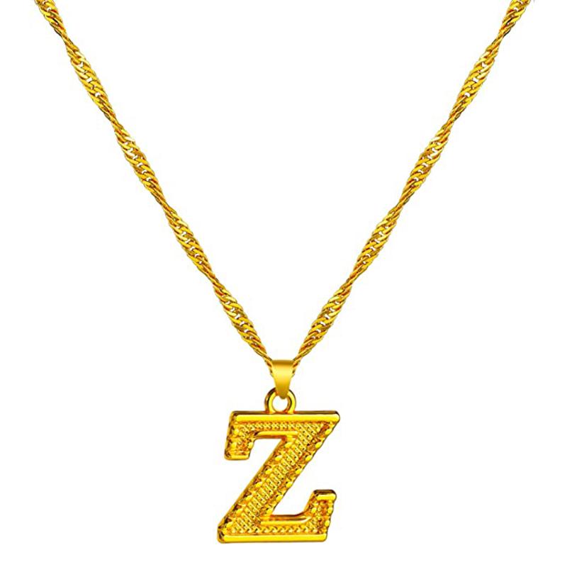 Skanto | 18K Gold Plated Initial Letter Necklace