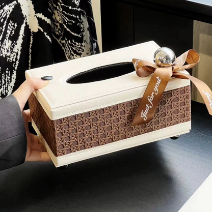 BowLift | Modèra Premium Leatherite Tissue Case | Stylish and durable tissue organizer for modern spaces